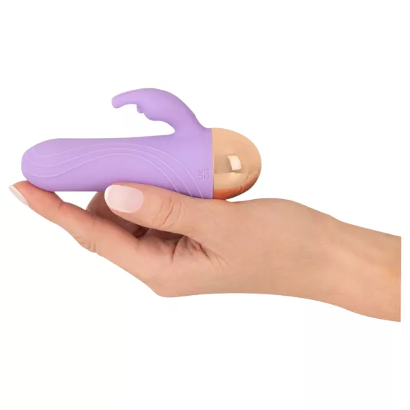 Cuties - oppladbar, vanntett mini-klitorisvibrator med arm (lilla)