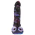 Beasty Cocks Firefly Fantasies - varmende støt-fantasivibrator (blå) - 23 cm
