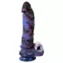 Beasty Cocks Firefly Fantasies - varmende støt-fantasivibrator (blå) - 23 cm