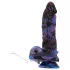 Beasty Cocks Firefly Fantasies - varmende støt-fantasivibrator (blå) - 23 cm