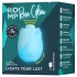 ROMP Rose Glow - lufttrykks-klitorisvibrator (blå)
