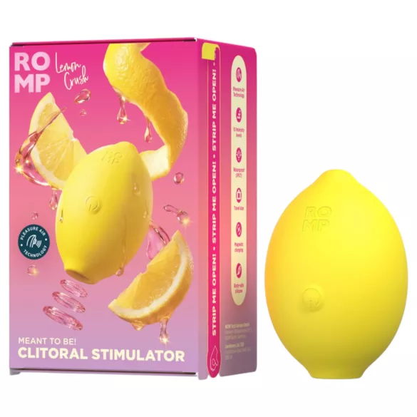 Romp Lemon Crush - luftbølget klitorisvibrator (gul)