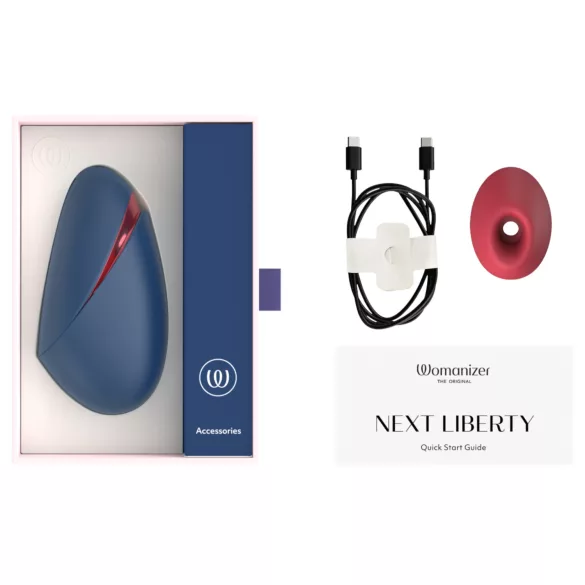 Womanizer Next Liberty - klitorisstimulator med luftbølger (blå)