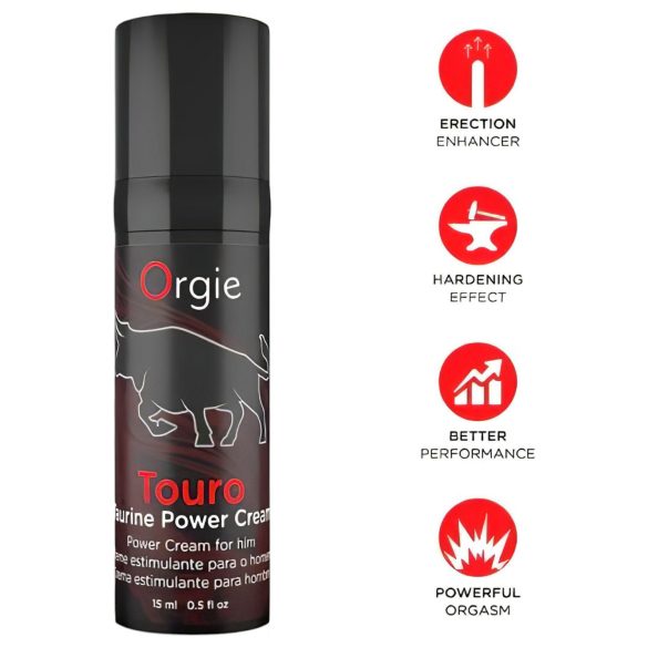 Orgie Touro Power - ereksjonsfremmende krem (15ml)