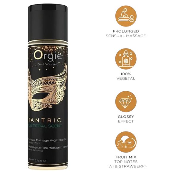 Orgie Tantric Celestial - Sensuell Massasjeolje (200 ml)