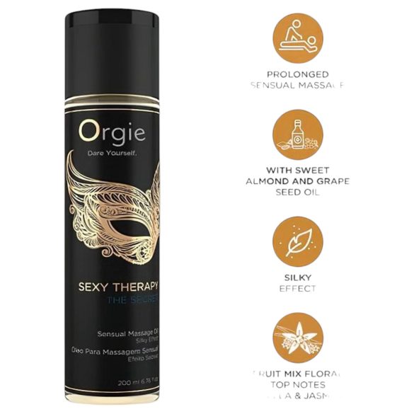Orgie The Secret - Sensuell Massasjeolje (200ml)