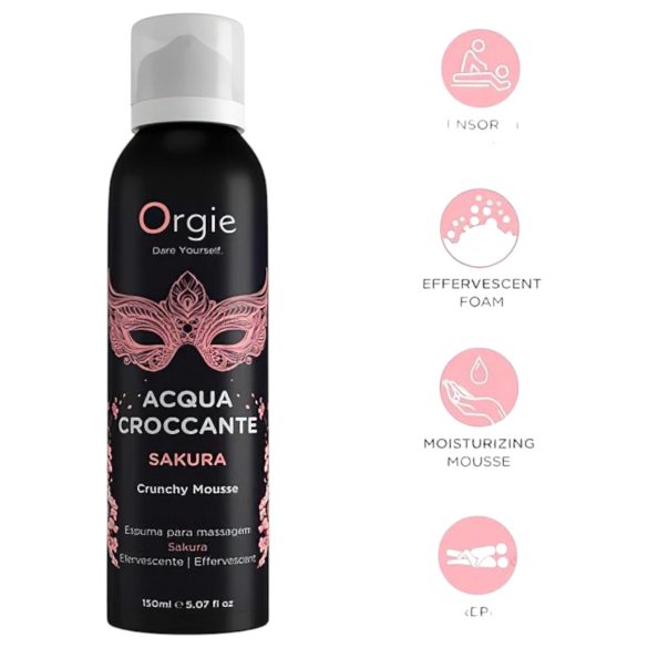 Orgie Acqua Croccante - massasjeskum - kirsebærblomst (150 ml)