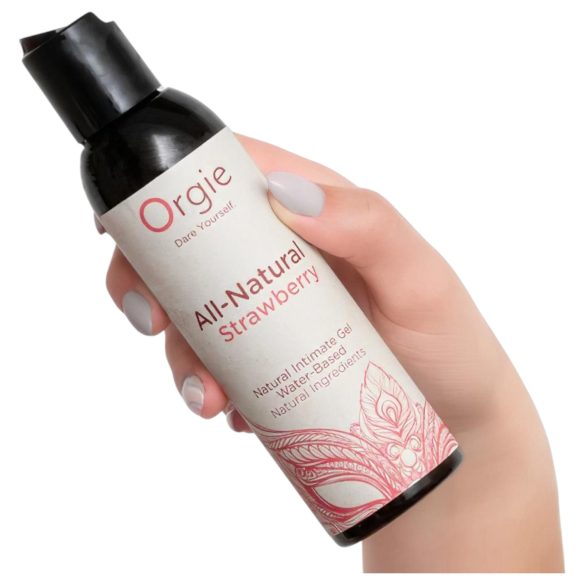 Orgie All Natural - vannbasert glidemiddel gel - jordbær (150 ml)