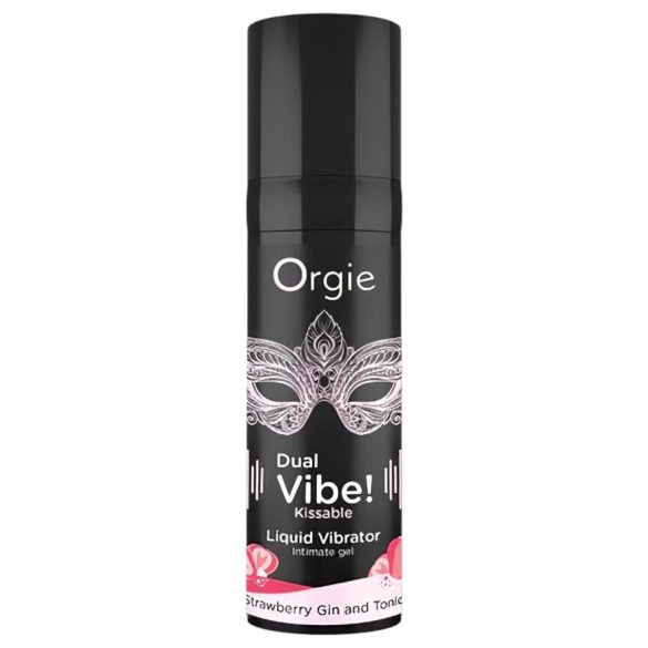 Orgie Dual Vibe - unisex flytende vibrator - Jordbær - Gin Tonic (15ml)
