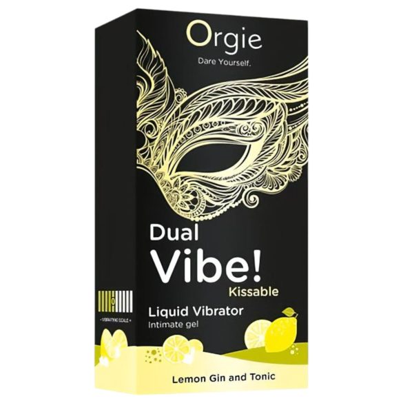 Orgie Dual Vibe - unisex flytende vibrator - Gin Tonic (15 ml)