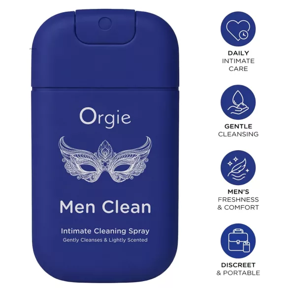 Orgie Men Clean - intimrengjørende og oppfriskende spray for menn (30 ml)