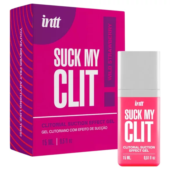 Intt Suck My Clit - klitorisstimulerende gel for kvinner - jordbær (15 ml)