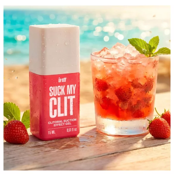 Intt Suck My Clit - klitorisstimulerende gel for kvinner - jordbær (15 ml)