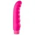 Baseks - bølget vibrator (rosa) - 16 cm