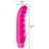 Baseks - bølget vibrator (rosa) - 16 cm