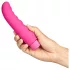 Baseks - bølget vibrator (rosa) - 16 cm