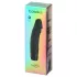 Baseks - realistisk stavvibrator (svart) - 19 cm