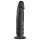 Baseks Slimline - analdildo med sugekopp (svart)