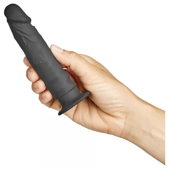 Baseks Slimline - analdildo med sugekopp (svart)