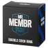 MR.MEMBR - dobbel penis- og pungring (svart)