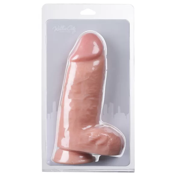 Willie City - tykk, realistisk dildo (hudfarget) - 24,5 cm