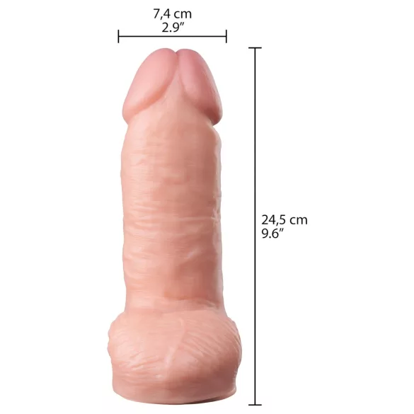 Willie City - tykk, realistisk dildo (hudfarget) - 24,5 cm