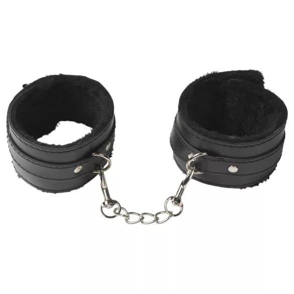 Baseks - mykt bondage-sett for nybegynnere (svart) - 10 deler