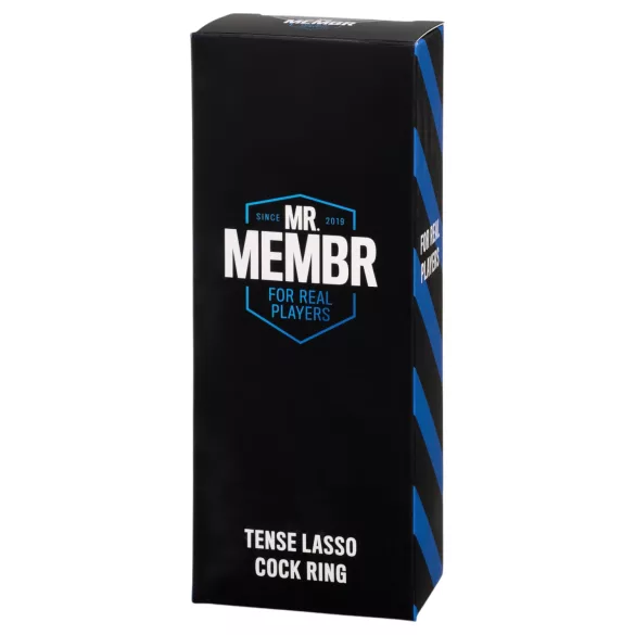 MR.MEMBR Tense - justerbar lasso-penisring (svart)