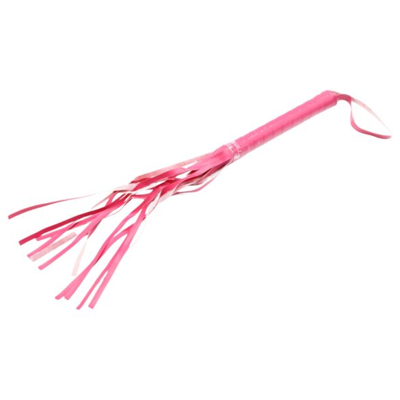 Kunstlær pisk - rosa (42 cm)
