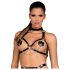 Obsessive A740 - Halspynt kroppsharness topp (svart) - S-L