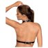 Obsessive A740 - Halspynt kroppsharness topp (svart) - S-L