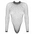 Obsessive - nettingbody med lange ermer (svart) - (S-L)