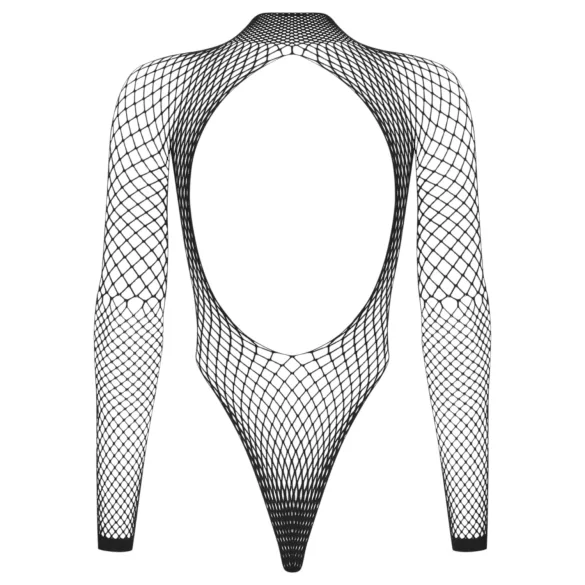 Obsessive - nettingbody med lange ermer (svart) - (S-L)
