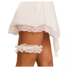 Obsessive Weddya - blonde strømpebånd (hvit)
