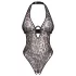 Obsessive Addia - leopardmønstret åpen body - L/XL