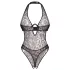 Obsessive Addia - leopardmønstret åpen body - L/XL