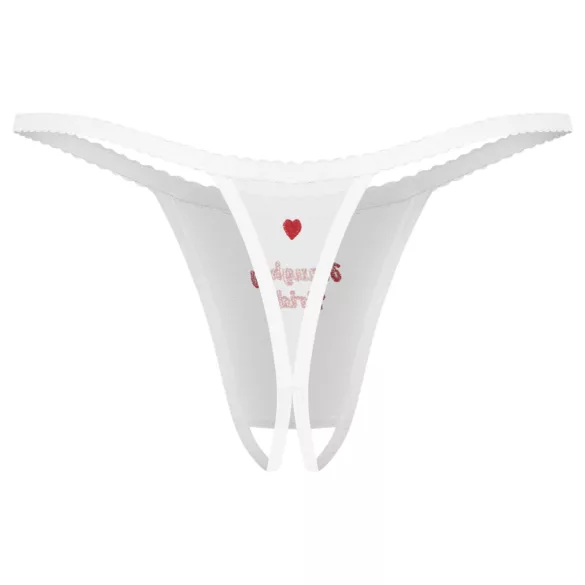 Obsessive Weddya Bride - åpen stringtruse (hvit)
