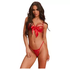   Obsessive Gifty - todelt sexy undertøyssett for kvinner (rød)
