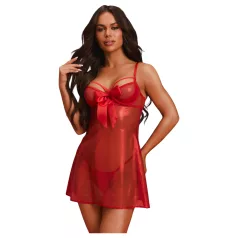 Obsessive Gifty - babydoll og tangasett (rød)