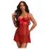 Obsessive Gifty - babydoll og tangasett (rød)