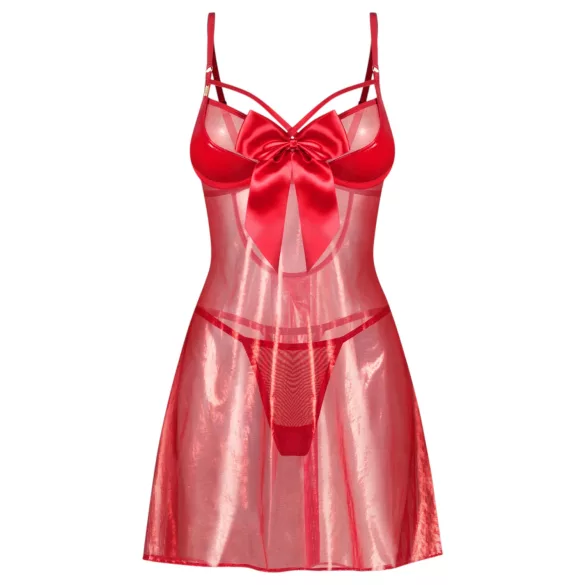 Obsessive Gifty - babydoll og tangasett (rød)