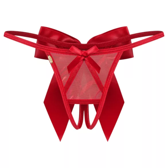 Obsessive Gifty - åpen tanga (rød) - L/XL