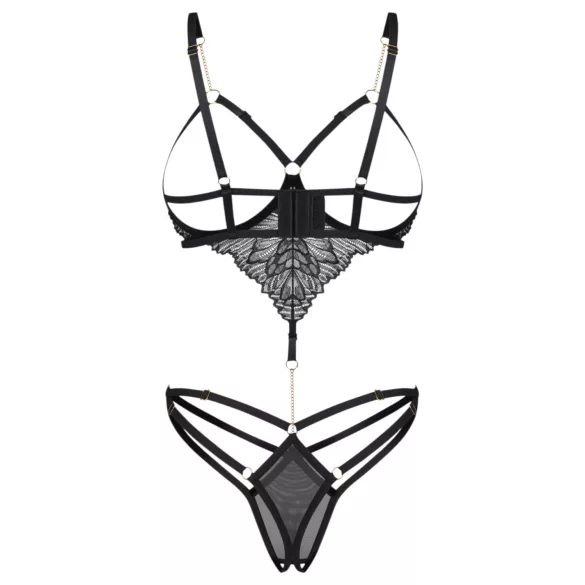 Obsessive Matildea - åpen body (svart) - L/XL