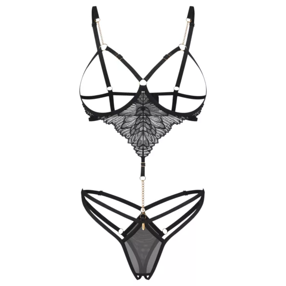 Obsessive Matildea - åpen body (svart) - L/XL