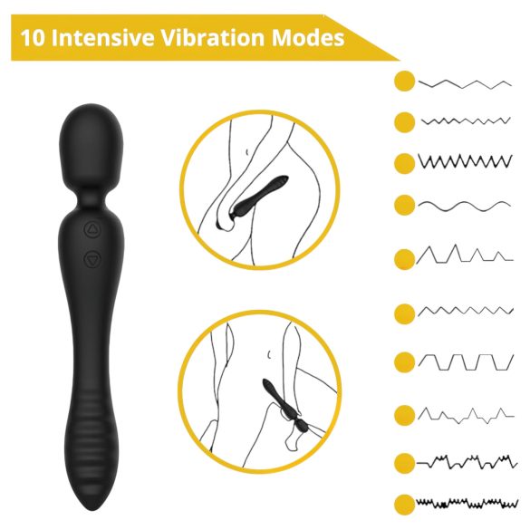 Sweet Play - massasjer og G-punktvibrator (svart)