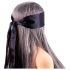 Wild Play - sateng sovemaske (svart-rosa)
