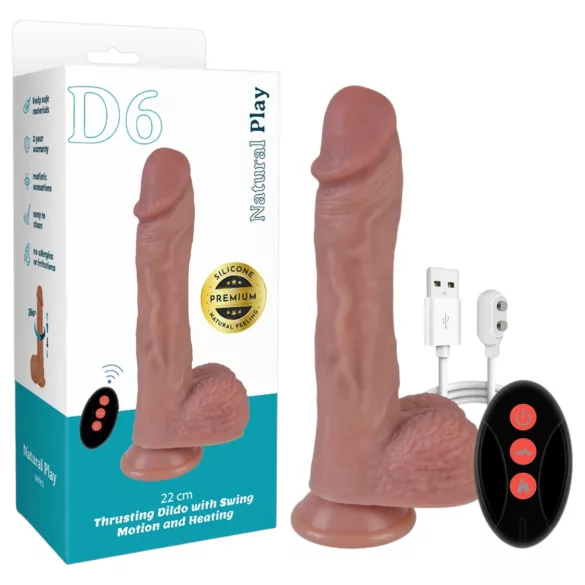 Natural Play - støtende-roterende vibrator (naturell)