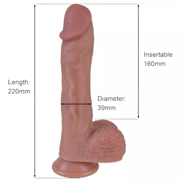 Natural Play - støtende-roterende vibrator (naturell)
