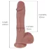 Natural Play - støtende-roterende vibrator (naturell)