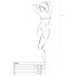 Passion BS020 - dekorativ åpen jumpsuit (svart) - S-L